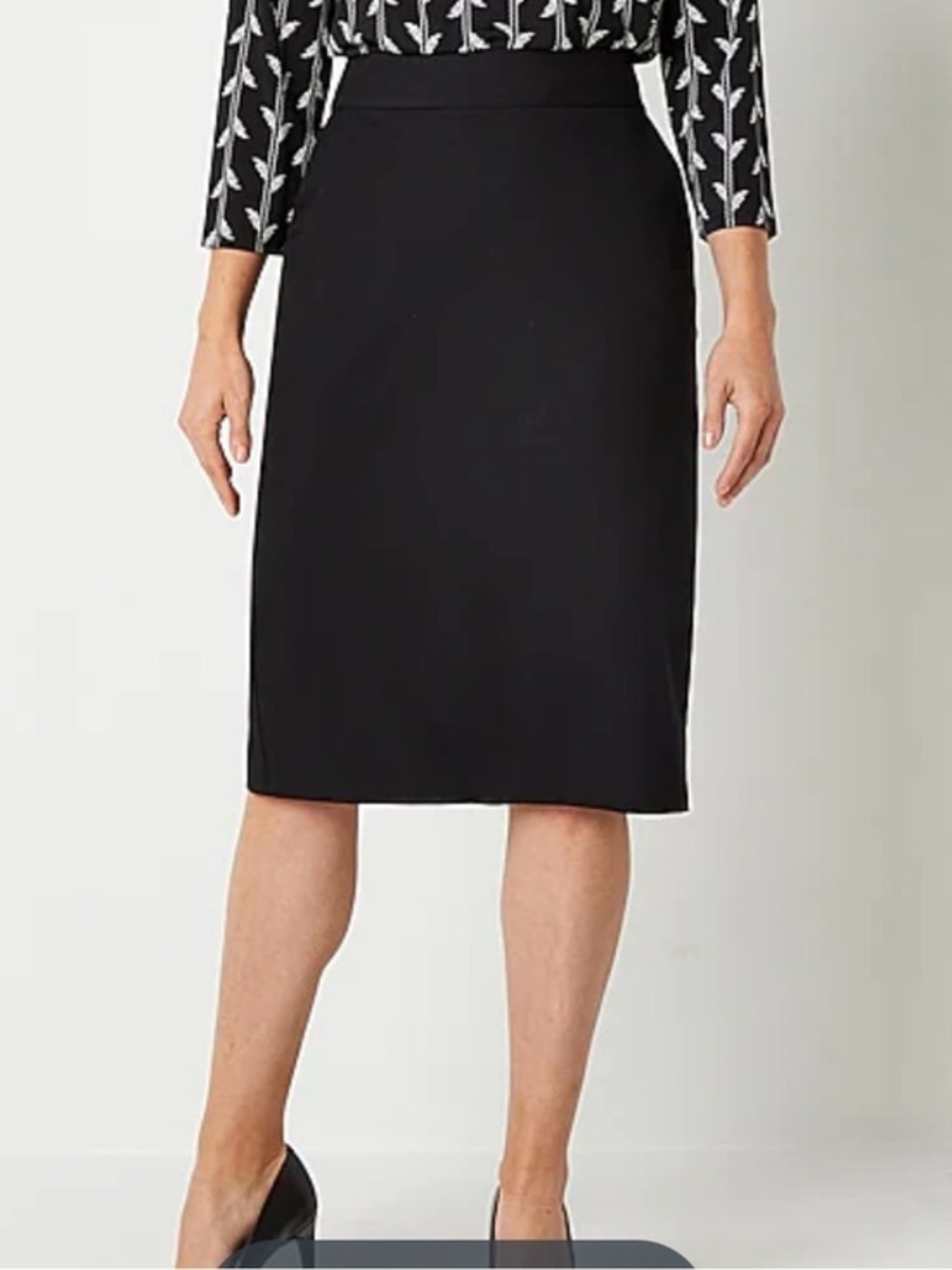 Worthington Tailored Black Pencil Skirt s 8